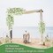 Artificial Flowers for Outdoors Fake Morning Glory Hanging Flower Decoration, 2 Pcs Realistic Faux Plants Petunias Trailing Vines, Spring Summer Decor for Porch Patio Balcony Planter Yard(White)